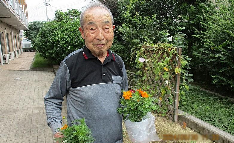 花壇に花を植えましょう			