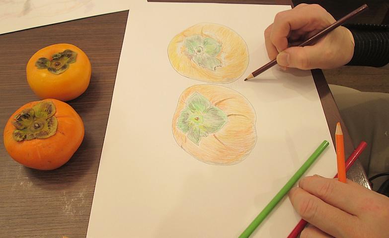 絵画のテーマ～柿