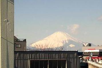 ホームからの景色（左富士）